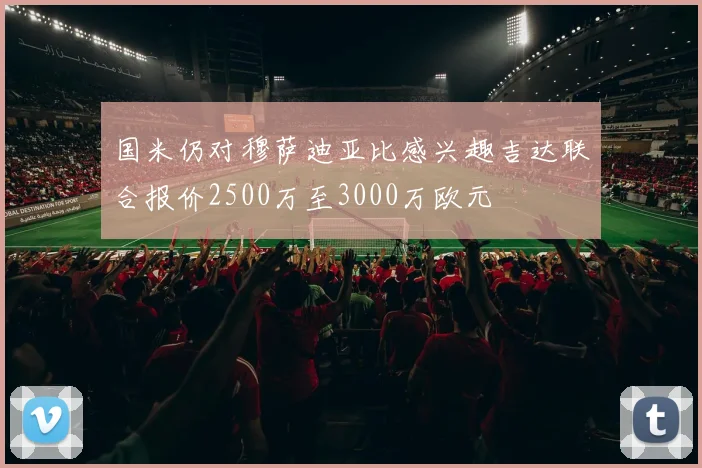 国米仍对穆萨迪亚比感兴趣吉达联合报价2500万至3000万欧元